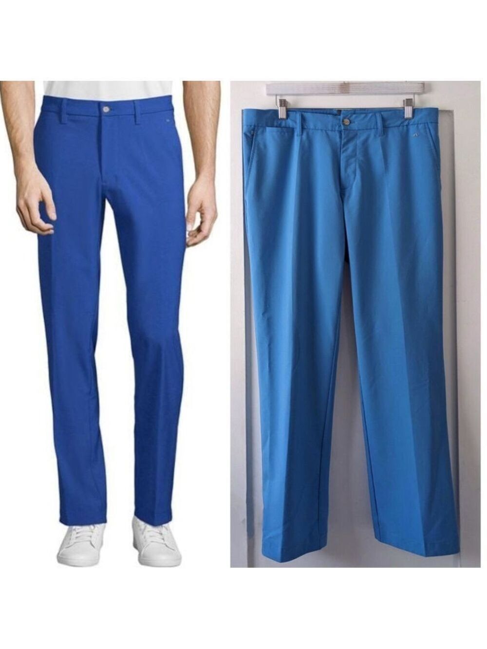 J.Lindeberg | Men's Ellott Slim Fit Stretch Golf Pants in Blue
